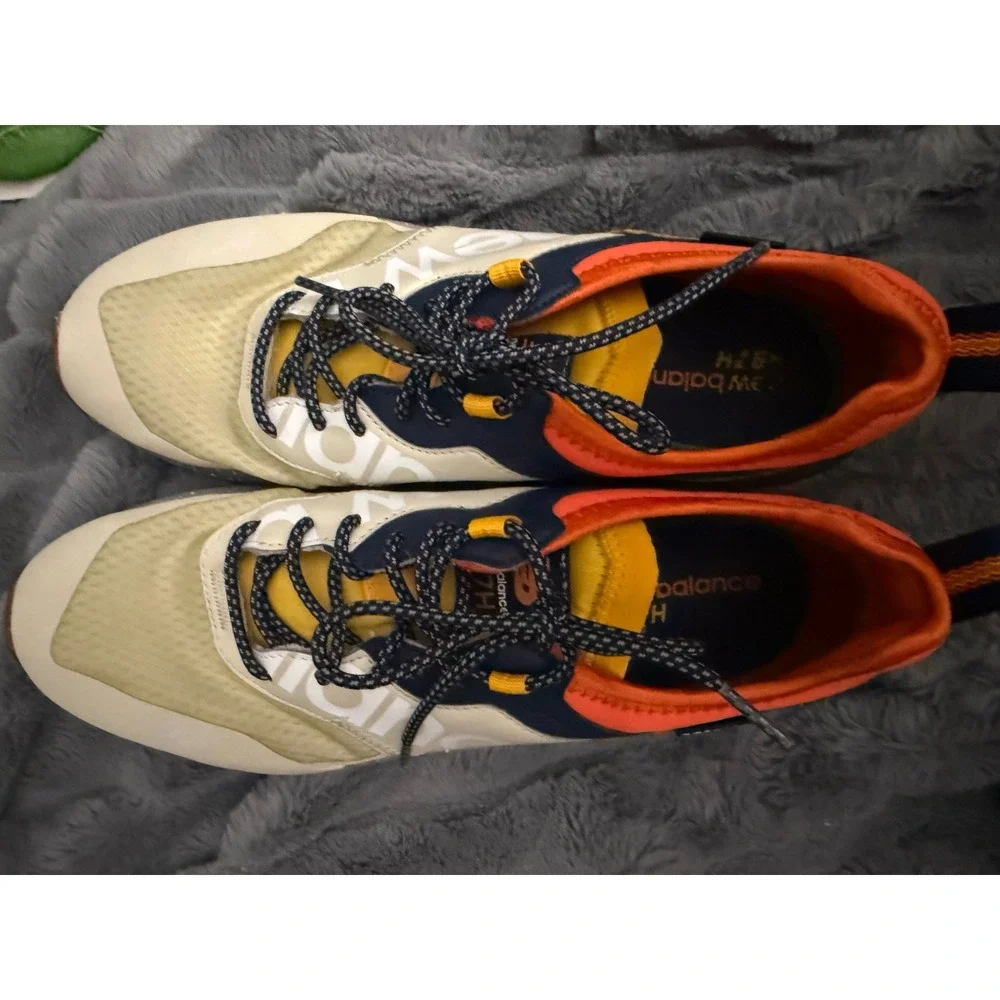 New Balance 997H Cordura Tan Orange Navy Speckled Sneakers CM997HCV Mens 8.5